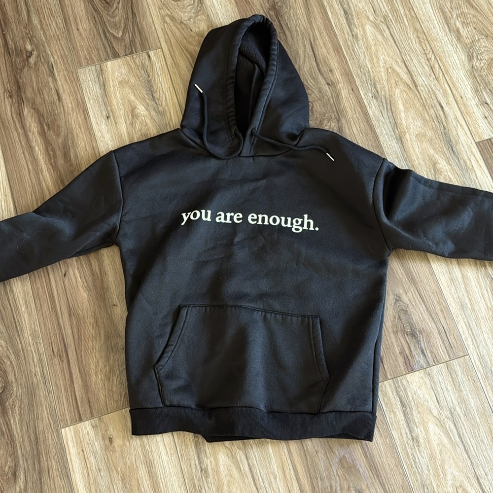 Girls slogan hoodie